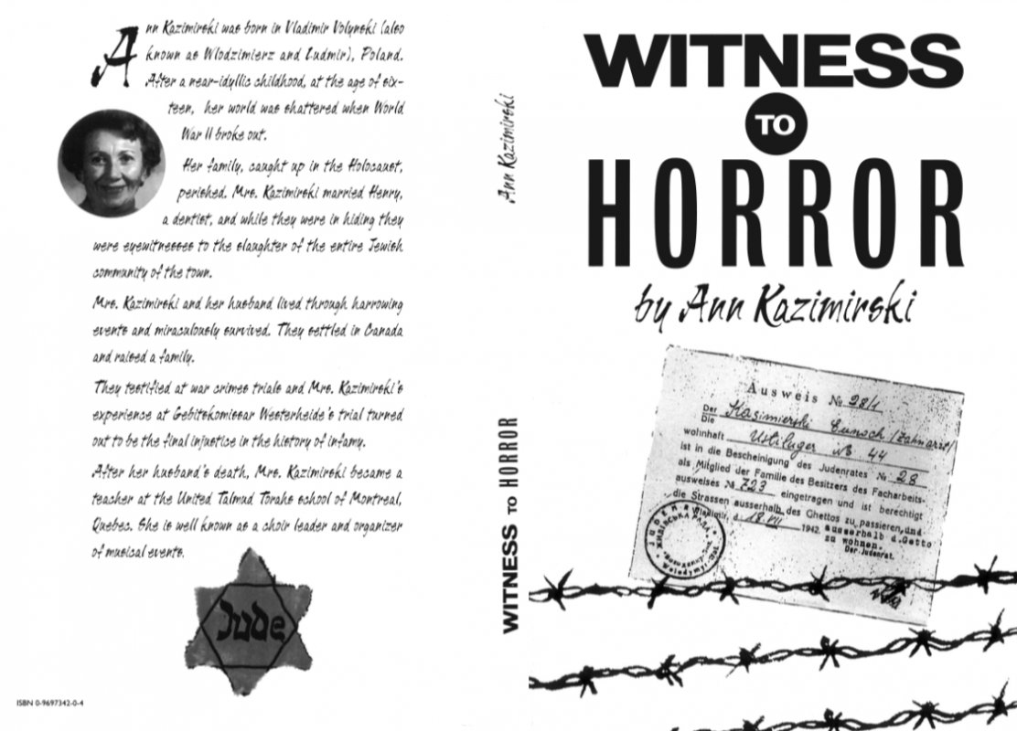 Ann Kazimirski Witness To Horror